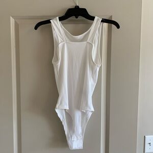 White Sleeveless Bodysuit